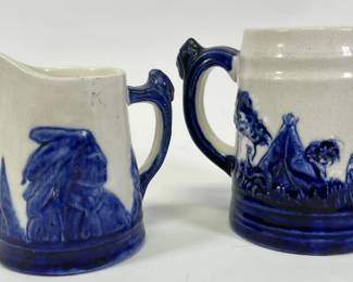 2 Sleepy Eye Joe Pottery Collectibles