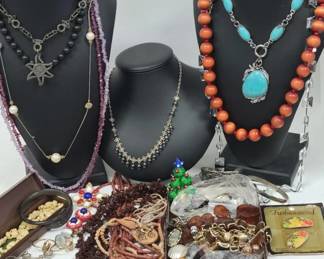 Lot of Costume Jewelry & Supplies