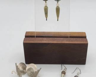 Handmade Sterling Earrings w/ Semi Precious Stones