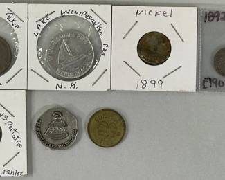 US Coins & Tokens Lot - incl 1899 Nickel