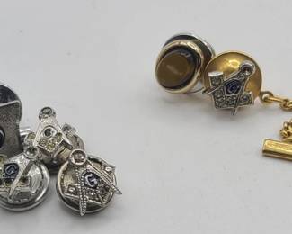 Men's Jewelry Lot - Some Sterling & Masonic