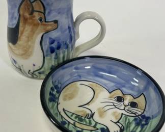 Karen Donleavy Cat & Dog Art Ceramics