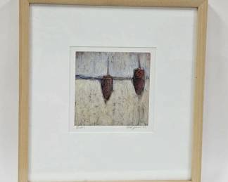 Heath Seymour "Float #5" Mixed Media Painting