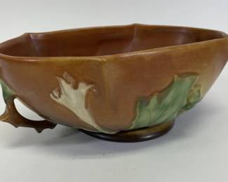 Roseville Pottery Thornapple Brown 11" Bowl
