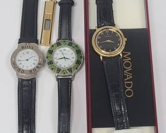4 Women's Watches incl Movado & Hugo Boss