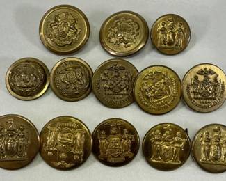 Antique NY, NJ, PA Police & National Guard Buttons