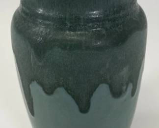 Antique Roseville Pottery Carnelian I Green Vase