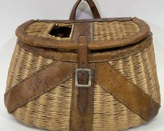 Vintage Adirondack Fishing Creel