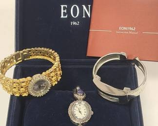 3 Women's Watches incl Eon 1962 In Box
