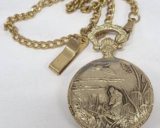 Vintage LTD Gold Toned Japan Movement Pocket Watch