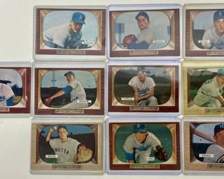 10 1955 Bowman Color TV MLB Cards
