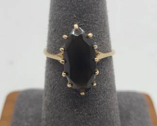 10k Yellow Gold Ring w/ Smoky Stone