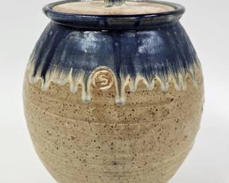 Greg Seigel Art Pottery Stoneware Cookie Jar