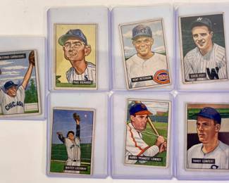 7 1951 Bowman Gum Baseball Picture Cards