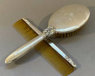 International Silver Sterling Silver Comb and Brush, sold separately 