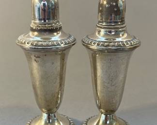 Pair of Weighted Sterling Silver Salt & Pepper Shakers