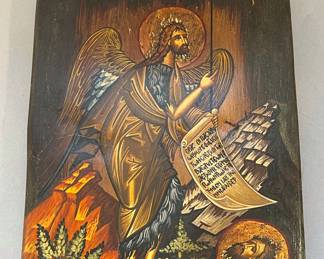 St John the Baptist Hand Painted Orthodox Icon
