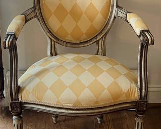 Pair of French Fauteuil Chairs 