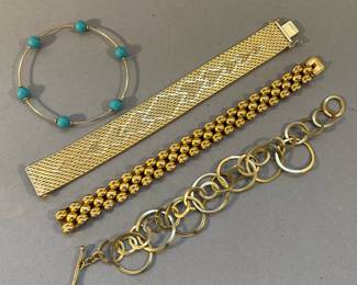 Gold Tone Bracelets 