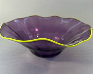 Signed Art Glass Bowl