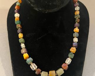 Multicolor Gemstones Necklace 