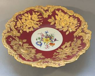 Antique Meissen German Porcelain Bowl