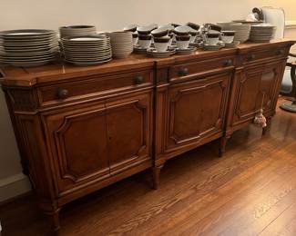 Vintage Karges Furniture Long Buffet 