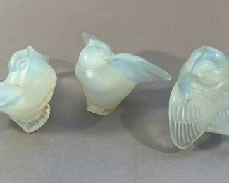 Vintage Sabino Paris Opalescent Glass Bird Figurines, sold separately 