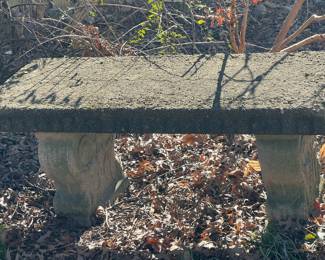 Vintage Concrete Bench 