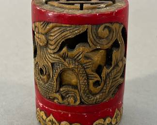 Vintage Chinese Carved Stone Incense Burner