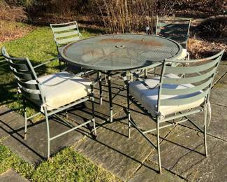 Vintage Wrought Iron Patio Set