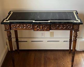 Faux Marble Painted Neoclassical Console 