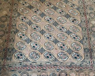 Vintage Indo-Pak Handwoven Wool Rug