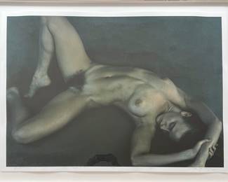 Large Original Photograph by Annie Leibovitz, (American, B.1949) “Julie Worden” Dated 1998 and Numbered 17/25 on Iris Print On Somerset Velvet Watercolor Paper. Provenance Papers included with the photo