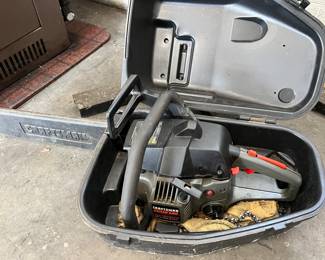 Craftsman chain saw in case