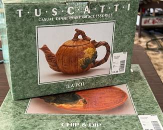 Tuscatti dinnerware (new in boxes)