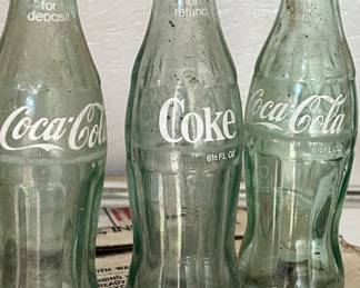 Vintage Coke bottles