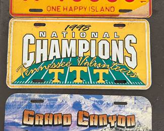 Assorted license plates