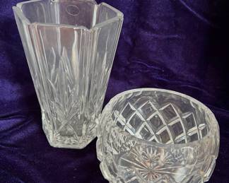 Avon crystal vases