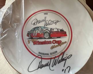 Darrell Waltrip autographed plate