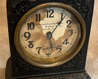 JF Walker & Co. metal clock