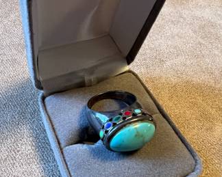 Turquoise silver ring