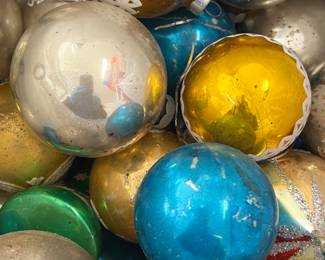 Antique glass ornaments