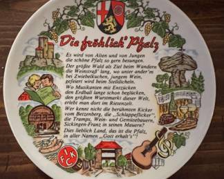 Vintage E & A Bockling Neudenau souvenir plate