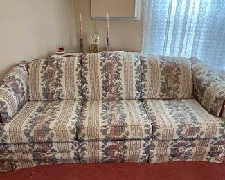 Kroehler floral sofa