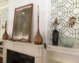 Many fine vintage accessories, lamps, pictures, mirrors etc