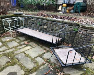 All furniture pieces have cushions