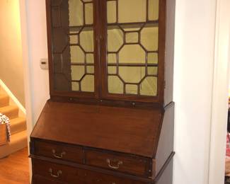 Antique secretary ca. 1850 has hidden compartment, needs some work