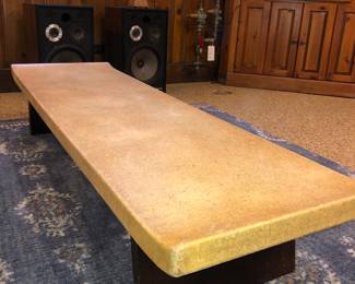 Paul Frankl cork coffee table for Johnson furniture, with the correct corresponding #5004 stamped on bottom