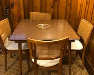 Vintage card table set